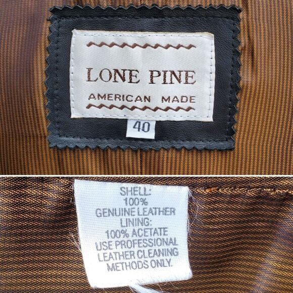 Lone Pine Buttery Soft Black Lambskin Leather One Button Blazer Jacket Coat 40 - Picture 7 of 9